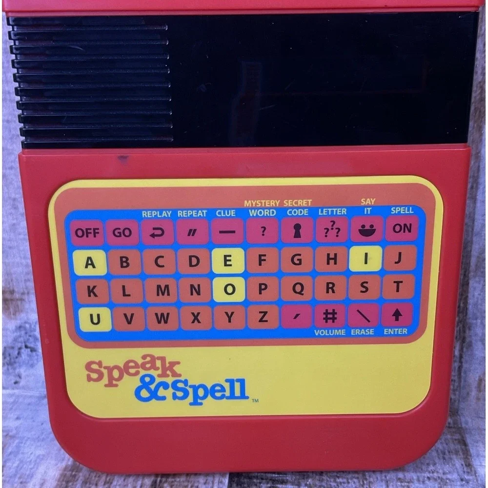 Vintage Speak & Spell Electronic Learning Game by Kahootz #09624 Tested & Works
